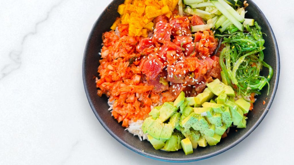 poke bowl from new fall menu