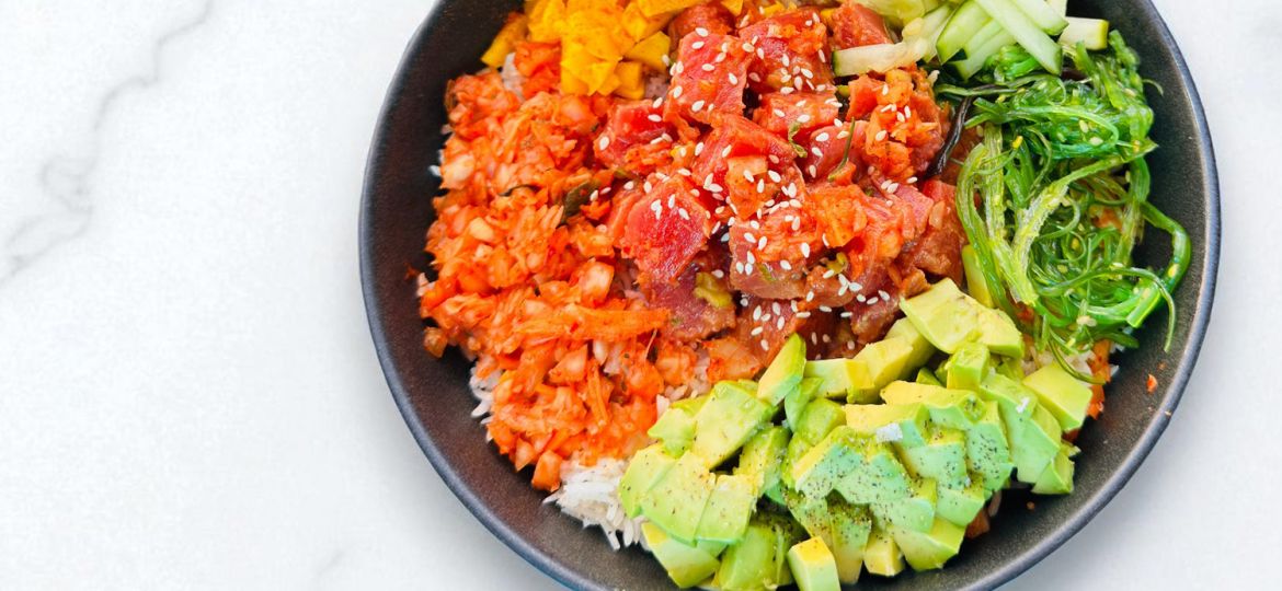 poke bowl from new fall menu