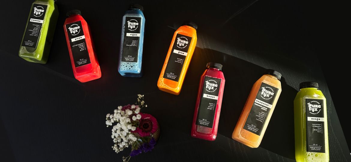 PureFyx Cold Press Juice Bottles